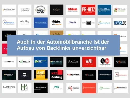 Bild: Auch in der Automobilbranche ist der Aufbau von Backlinks unverzichtbar